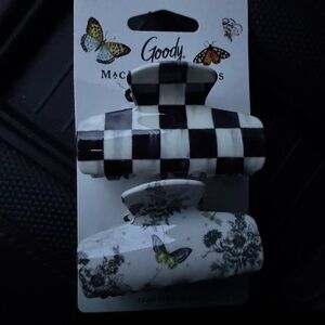 Mackenzie Childs Goody Black and White Hair Clips